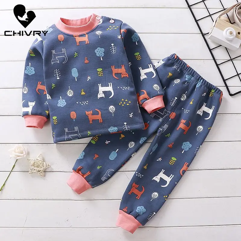 Новинка 2020 пижамный комплект для мальчиков и девочек кашемировая Милая футболка