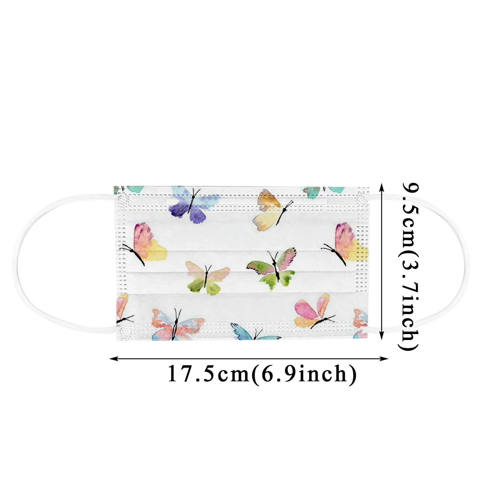 

Cute Butterfly Mask Disposable Mascarillas 3ply Filters Face Masks Adult Mascara Color Facial Mouth Mask Masque 10pcs Mouth Caps