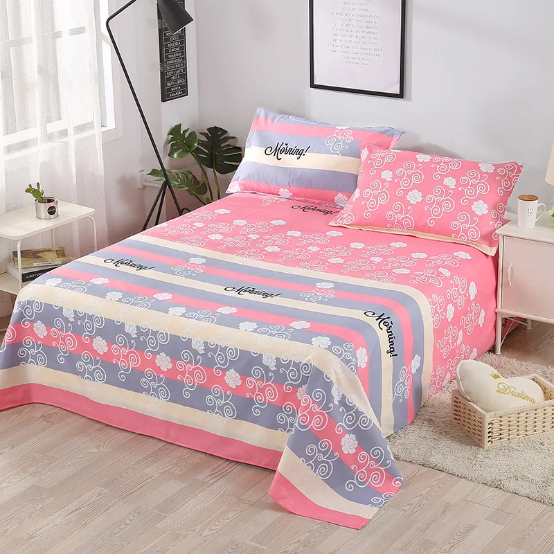 Постельное белье с розовым цветком 230x230 см|Простыня| |