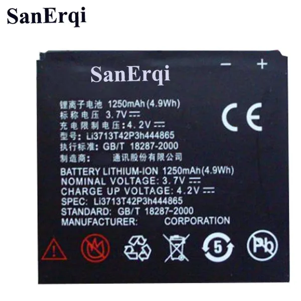 1350mAh LI3713T42P3H444865 Новый Сменный аккумулятор для ZTE U880 V887 V880 N880S +
