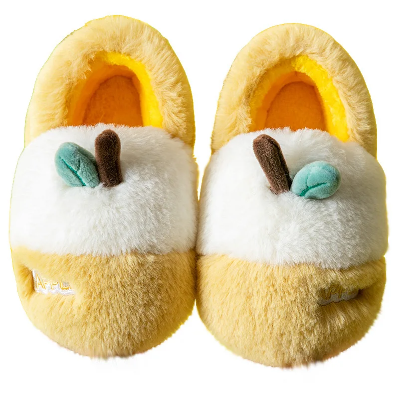 

Children's Cotton Slippers, Winter Girls, Indoor Non-slip Bag and Warm Boys and Girls, Cute Infant Cotton Slippers
