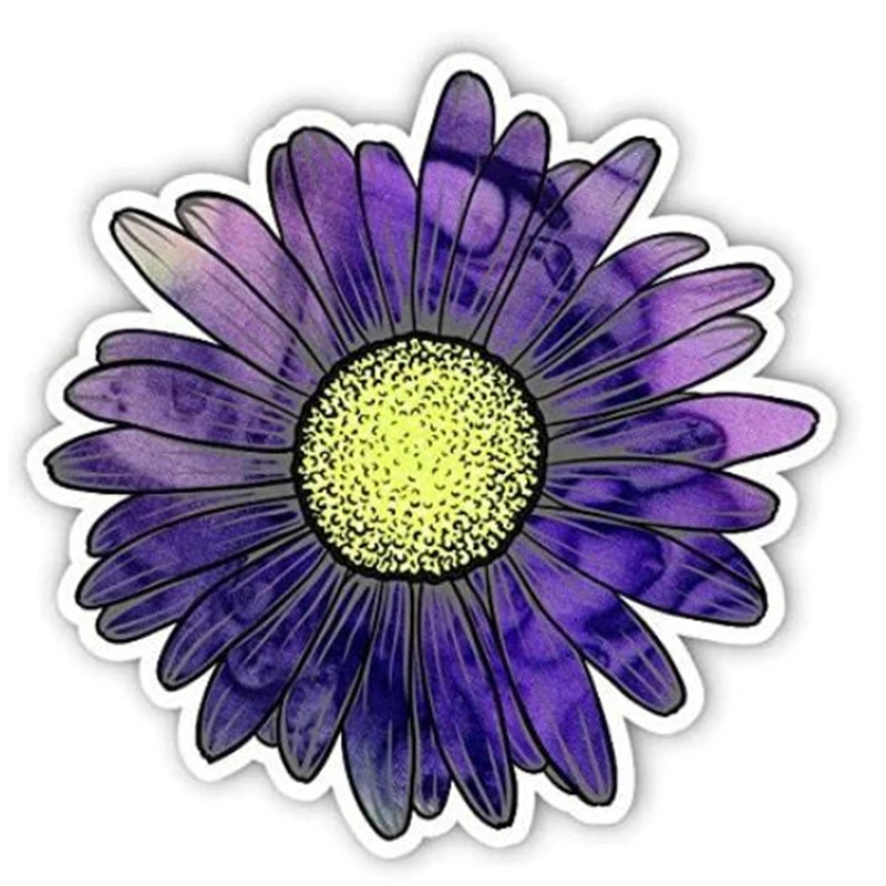 DAWASARU креативная наклейка Маргаритка цветок стикер окна автомобиля грузовика
