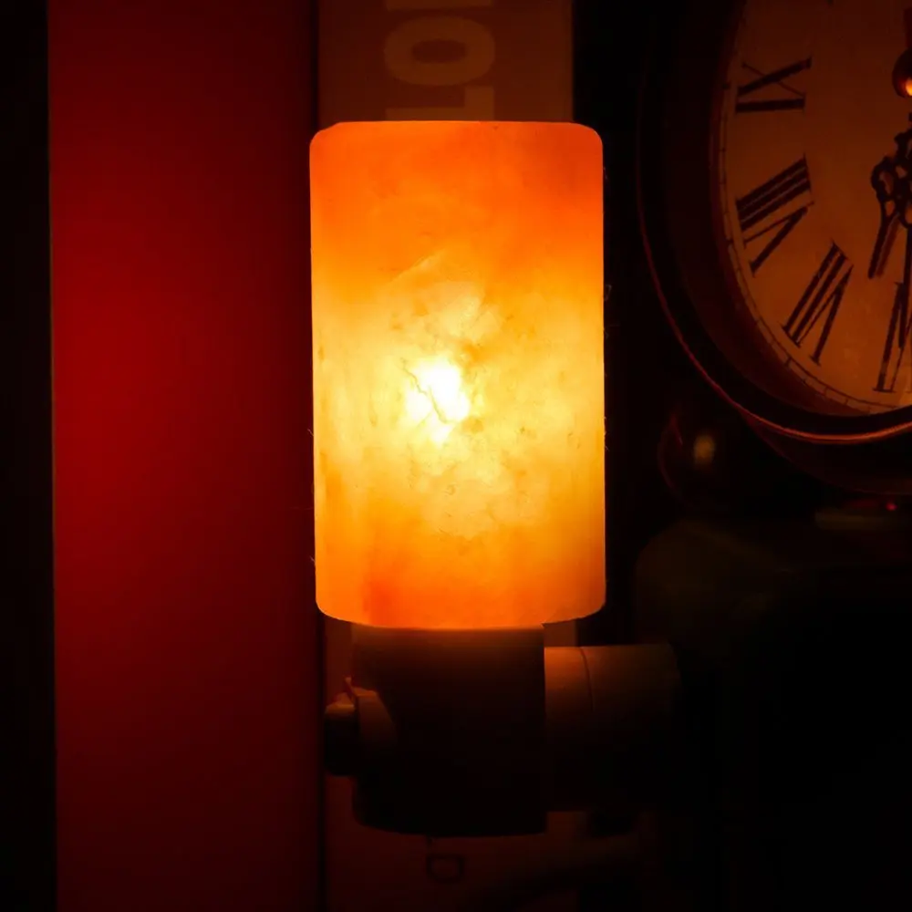 Ночник, Хрустальная солевая лампа, цилиндрическая настенная лампа со штепсельной вилкой, лампа для Хэллоуина, украшение для дома от AliExpress RU&CIS NEW