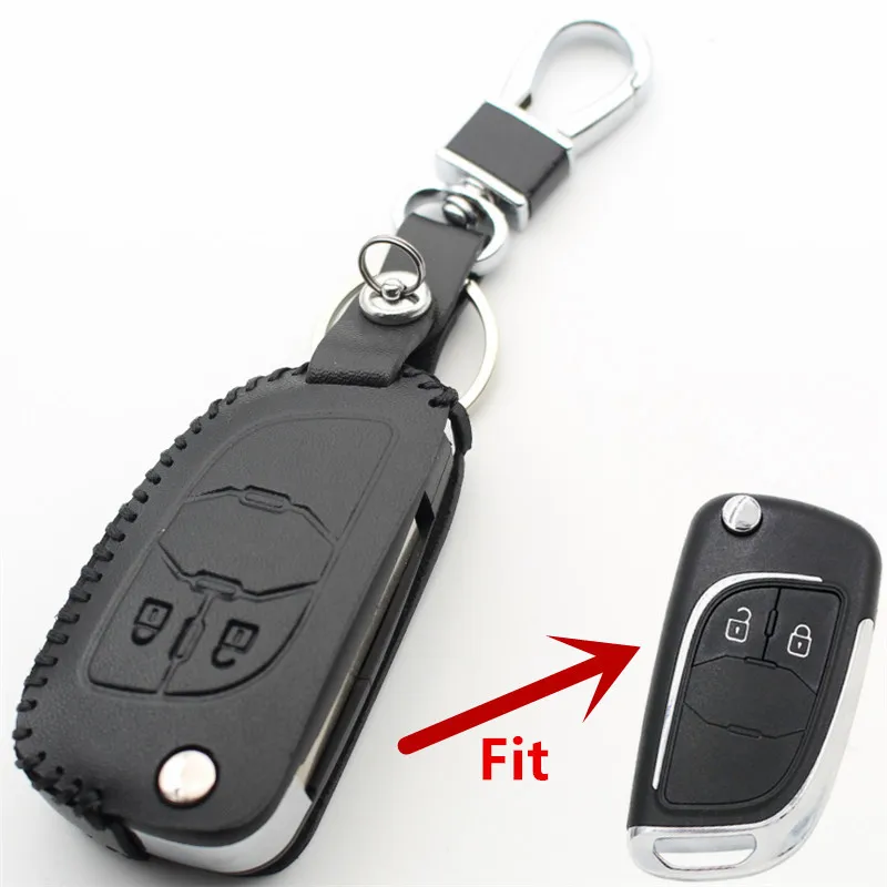 Чехол для ключей FLYBETTER из натуральной кожи для Chevrolet Lova/Cruze/Camaro/Malibu, Buick Regal/LaCrosse, Opel Insignia L570