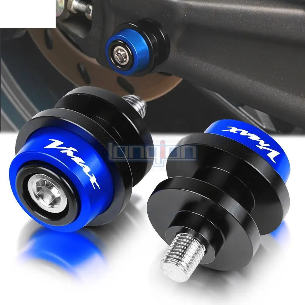 

VMAX1200 1985-2008 аксессуары для мотоциклов с ЧПУ 6 мм подставка винты Swingarm ползунок катушки для YAMAHA VMAX V-MAX 1990-2016 2015 2014