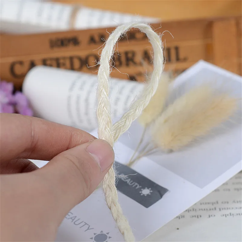 5 м DIY ручной работы натуральный Hessian джутовый шпагат веревка Мешковина ленты