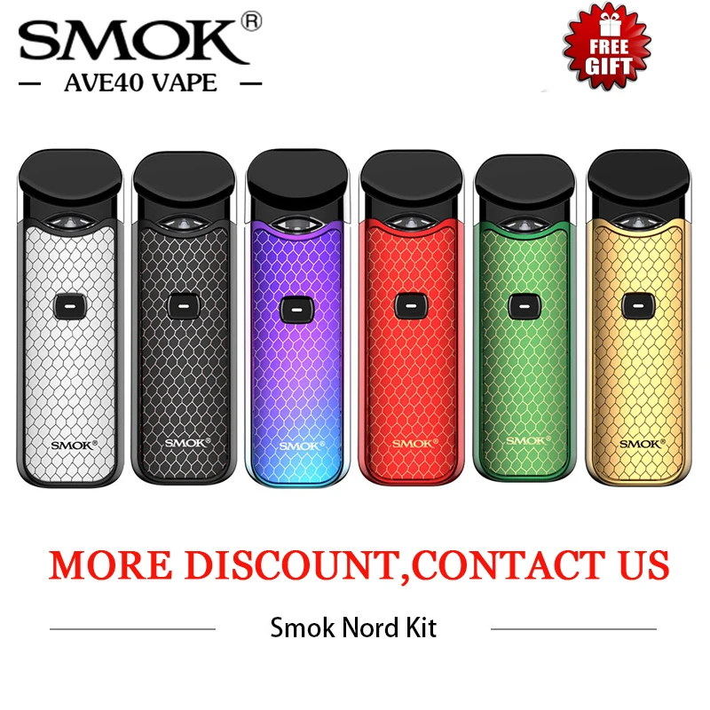 Оригинальный SMOK Nord комплект 1100 мАч Pod система Комплект Mtl электронные сигареты 3