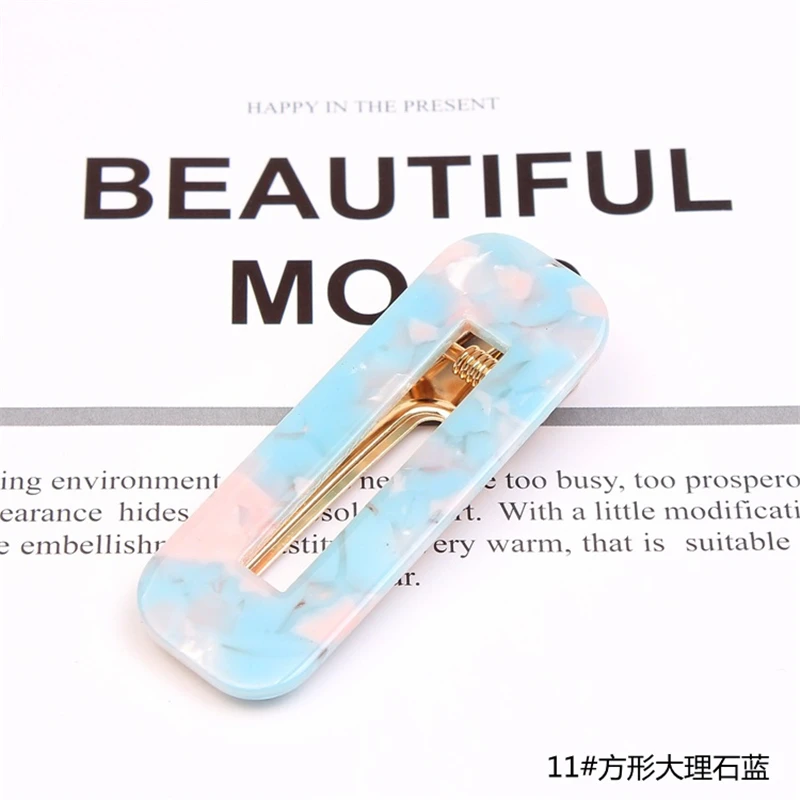 Женская заколка для волос в японском стиле с геометрическим рисунком форме капли