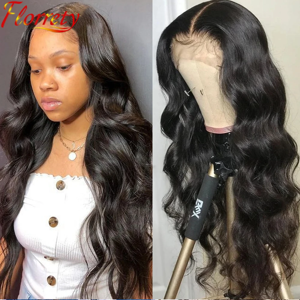

Transparent Lace Wig T Part Body Wave 13x1 Brazilian Human Hair Wigs 4x4 Lace Closure Pre Plucked For Black Women