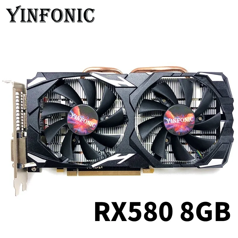 Графическая видеокарта RX 580 8 Гб бит 2048SP GDDR5 для AMD Radeon серии VGA карты RX580 8g