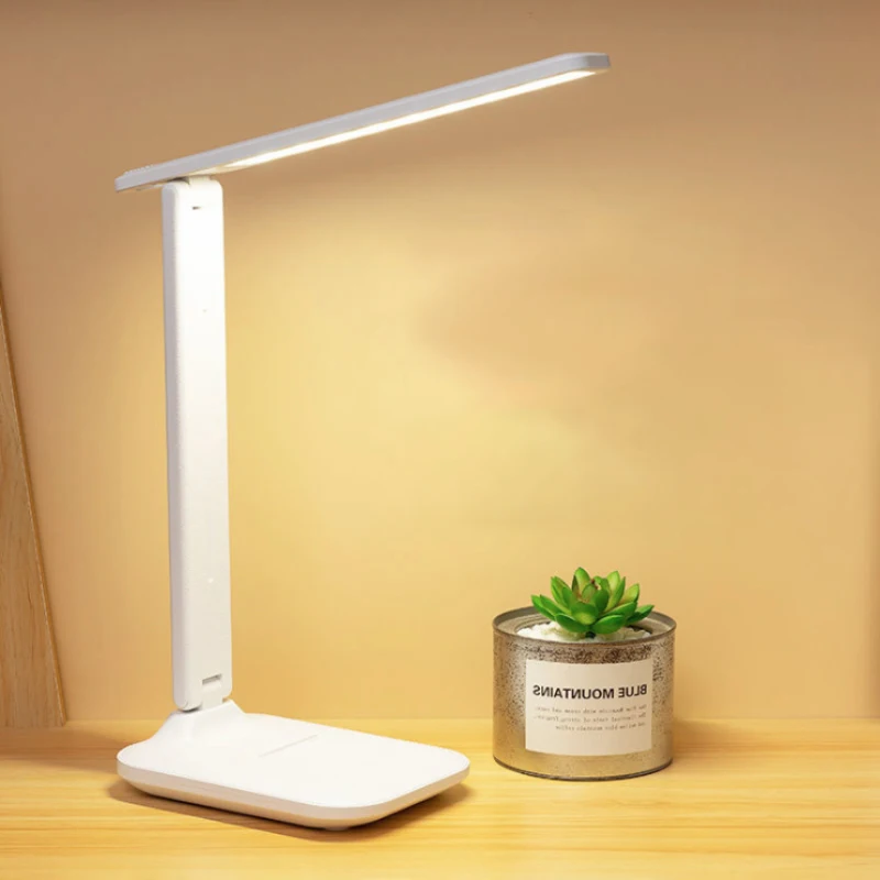

LED Desk Lamp Foldable Three-speed Touch Dimming Table Lamp DC5V USB Charging Eye Protection Reading Lamp 3600mAh Night Light