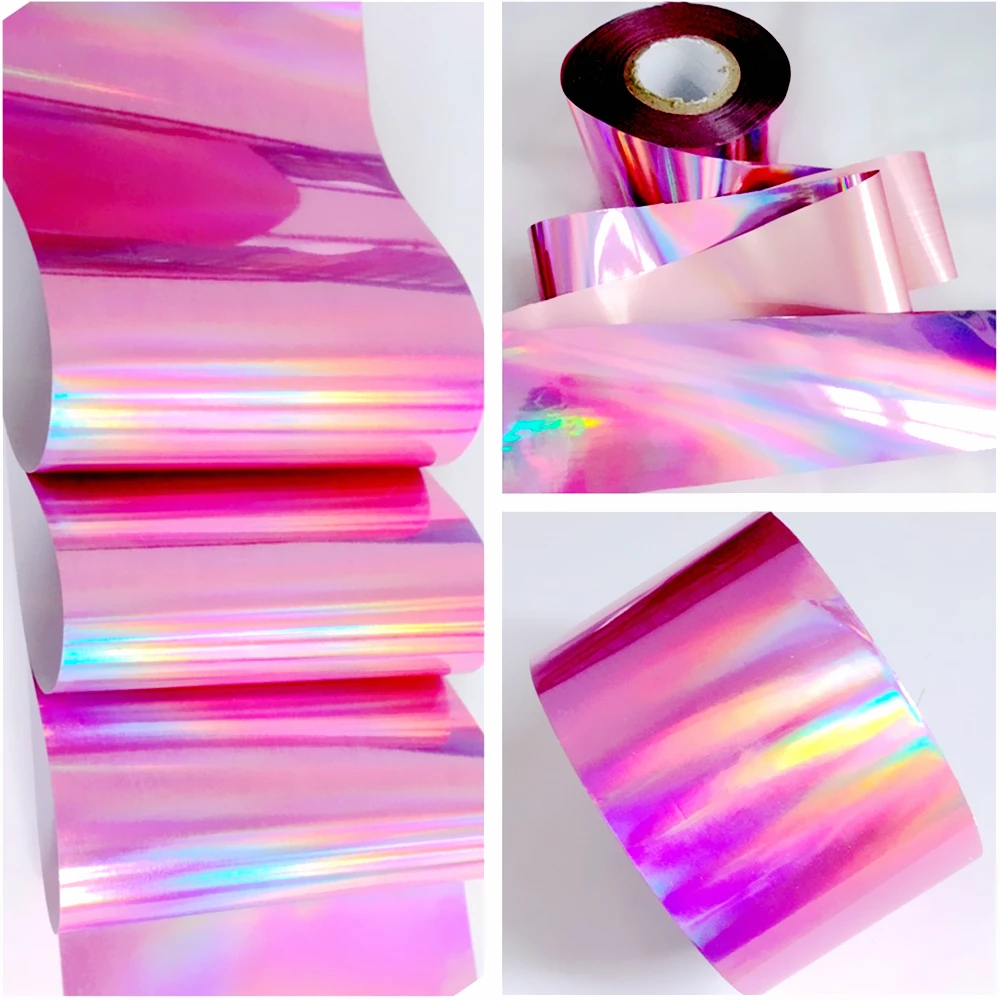 Оптовая продажа 120 м голографическое искусство ногтей переводная фольга
