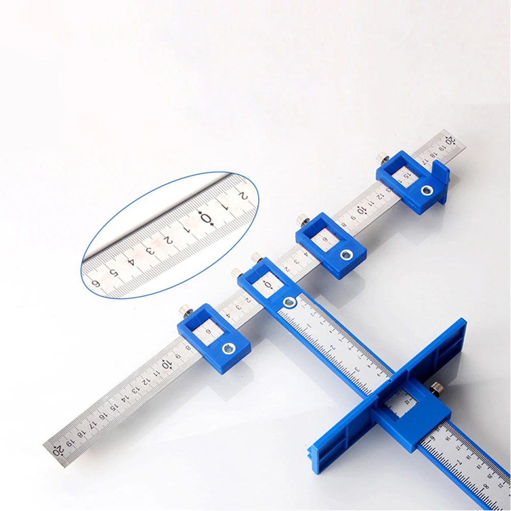 

Drill Guide Punch Locator Woodworking Hole Cabinet Hardware Jig Drawer Pull Tool Quickly Easily Adjustment