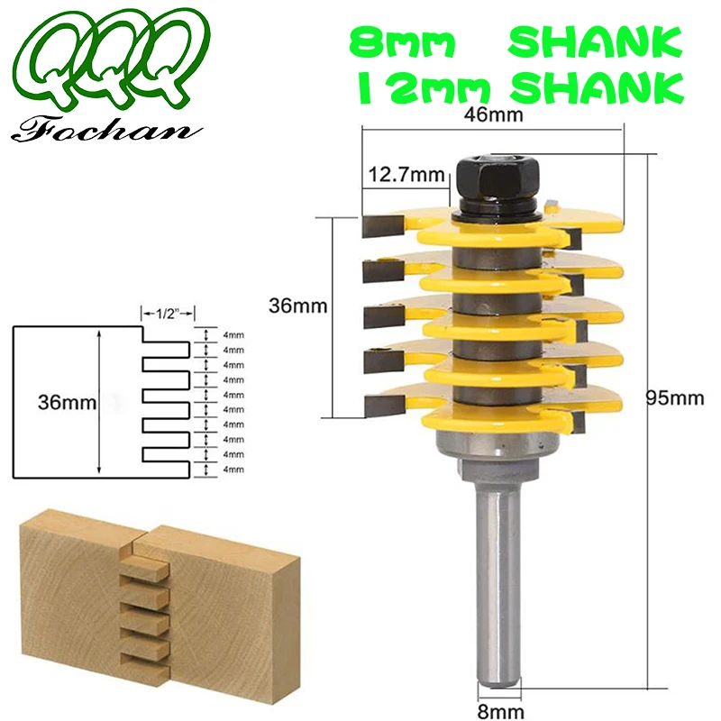 QQQ 1 шт 8 мм/12 мм ShankBrand новая одежда для маленькой девочки 2 зубы Регулируемая