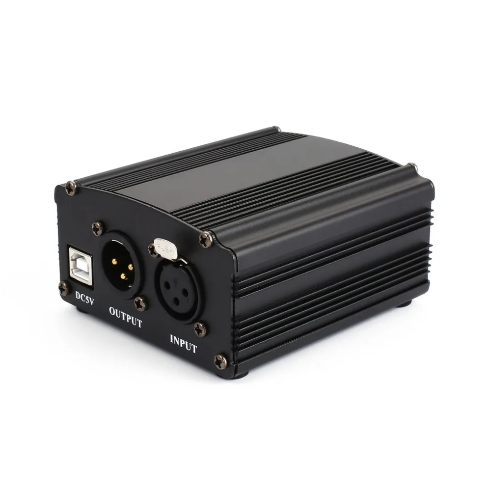1 канальный 48 V USB Phantom Мощность 5 ноги кабель XLR Сделано в Китае 3Pin микрофонный для
