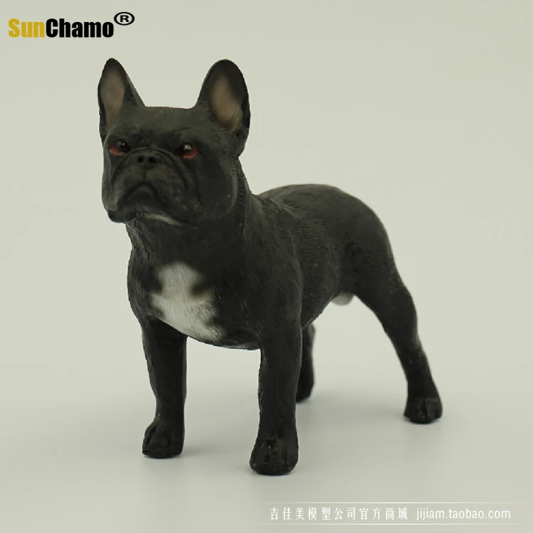 Новая модель моделирования Французский бульдог из смолы корова метод украшения