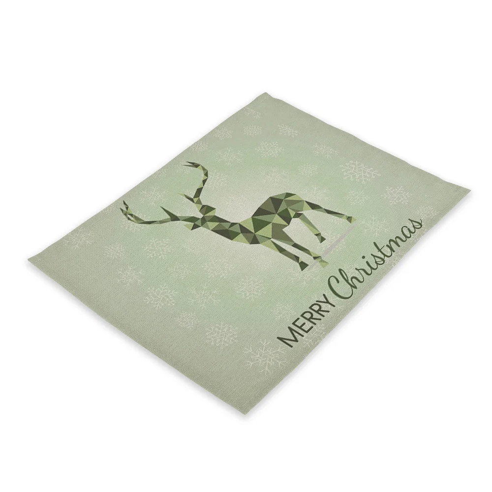 CD23-3 4 шт. рождественские украшения для дома Снежинка Noel Tree вечерние свадебные украшения подарок Adornos De Navidad настольные салфетки Kerst Xmas - Цвет: CD23-3