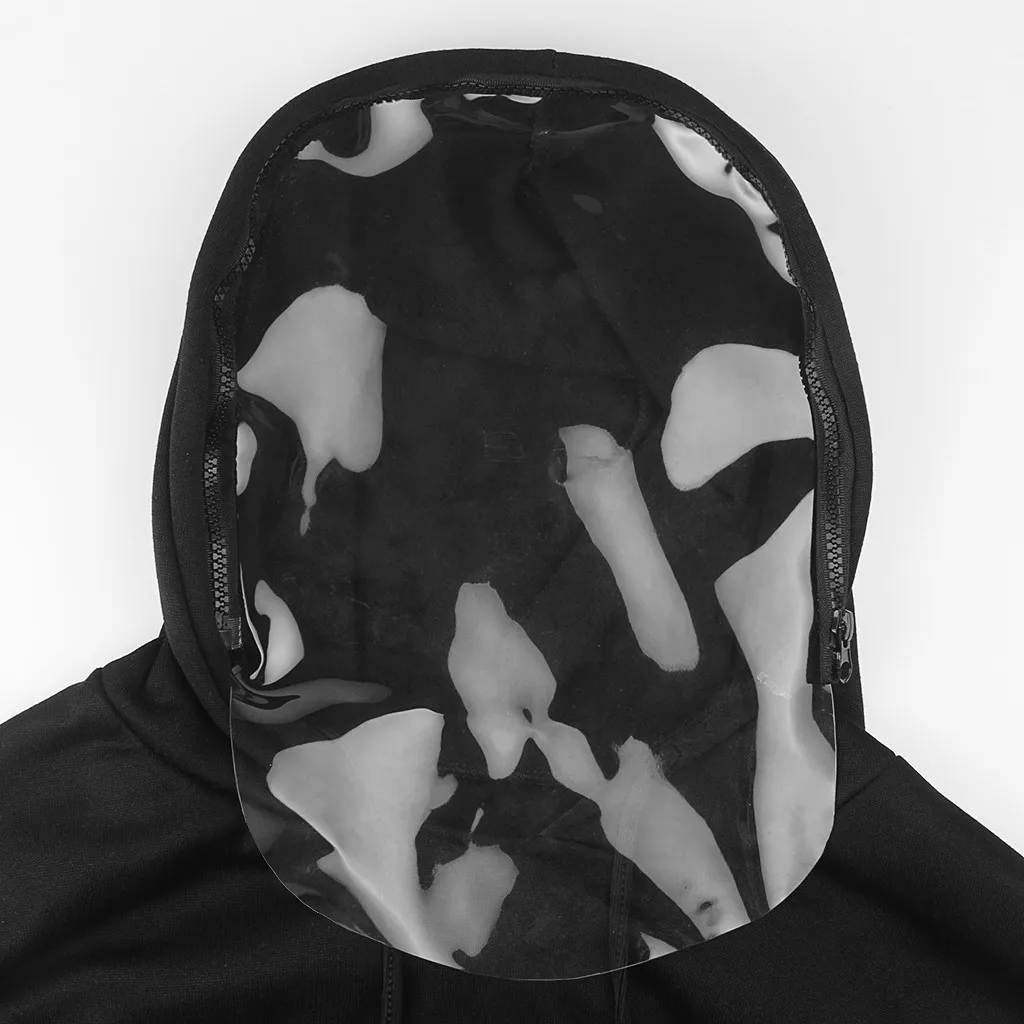 

Fashion Harajuku Hoodie With Removable Mask Tops Women Long Sleeve Hoody Sweatshirt Female Autumn Winter Pullover Streetwear