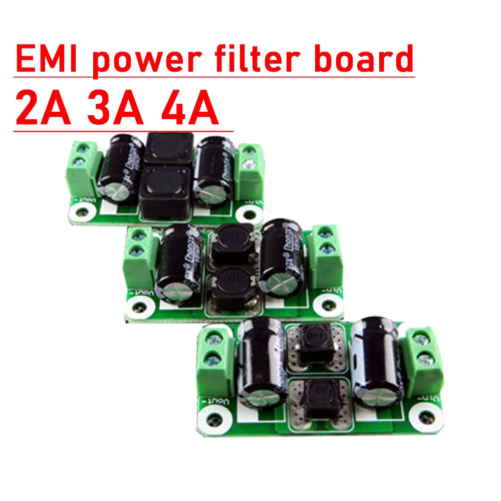 Плата фильтра источника питания EMI DC 0-50 в 2 А 3 4 а | Запчасти и аксессуары для