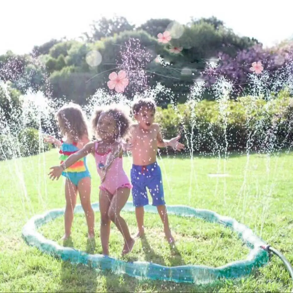 Игрушка с распылителем воды летняя круглая водная детская лужайка Песок Сад