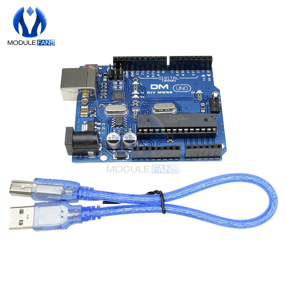 Макетная плата UNO R3 ATmega328P Atmega16U2 модуль совместимый с USB кабелем ввода/вывода ISP 3 В 5