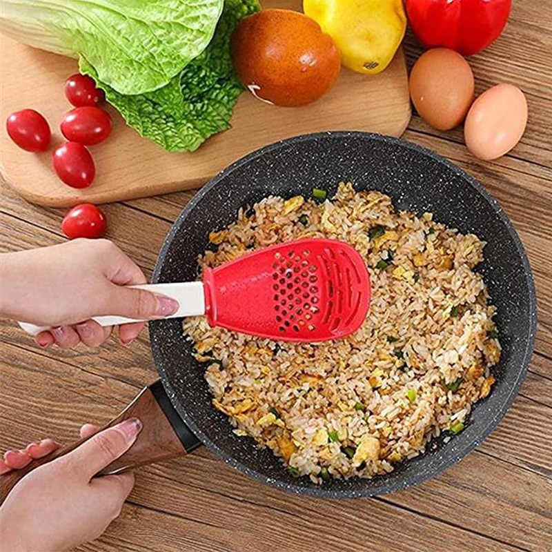 

Multifunctional Cooking Spoon Kitchen tool Skimmer Scoop Colander Strainer Grater Masher Non-toxic Heat-resistant for Cooking