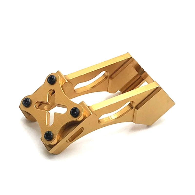

2 Set Tail Fixed Parts Tail Wing Firmware Fittings Set for Wltoys 144001 1/14 4WD RC Car Parts,Titanium & Yellow