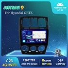 JUSTNAVI Android 10,0 для Hyundai GETZ 2002-2011 Навигация GPS DSP стерео Мультимедийный видеоплеер Carplay FM OBD 8 + 128G NO 2din