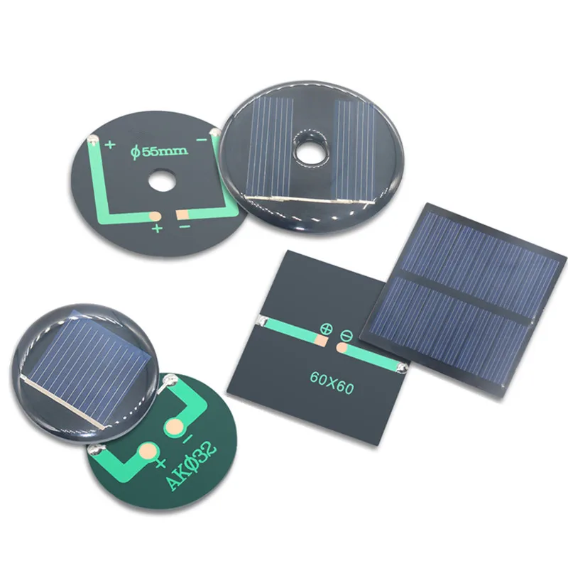 

1pc 2V 3V 50mA 100mA 125mA Mono/polycrystalline solar panel /solar cell battery module Epoxy board PET power generation board