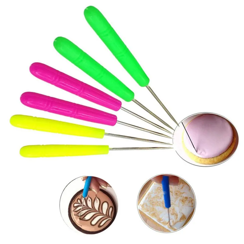 

3Pcs Stainless Stirring Cake Pastry Scriber Stir Needle Practical Fondant Cookie Biscuits Exhaust Needle Kitchen Baking Tool