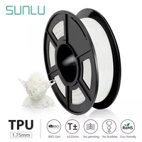 sunlu tpu 3d printer filament flexible filament 1 75 mm 0 5kg roll 95a shore hardness good for printing child shoes and toys
