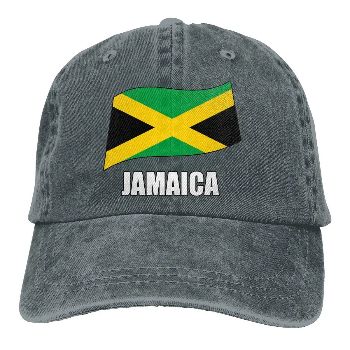 TSDFCJamaica флаг для мужчин и женщин регулируемая бейсболка s джинсовая ткань хип хоп