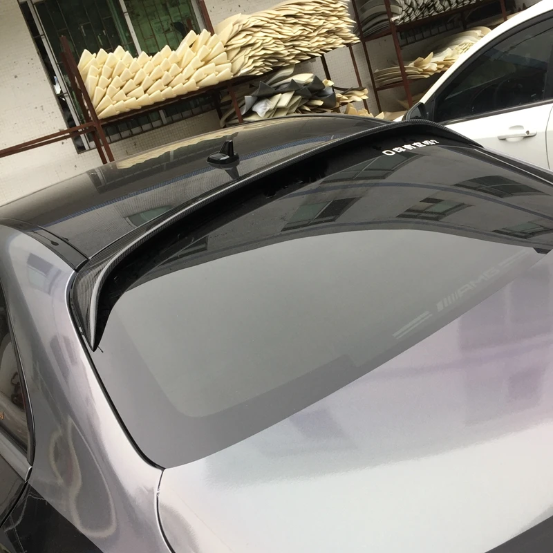Задний спойлер на крышу из углеродного волокна класса C крыло окна для Mercedes Benz W205