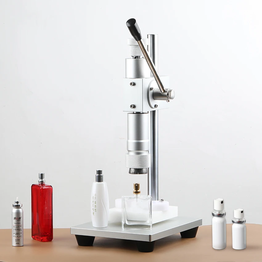 

WT-90XZ Manual Crimping Machine for Perfume Bottle Sealing Capping Machine Metal Collar Cap Press Packing Spray Crimper Capper