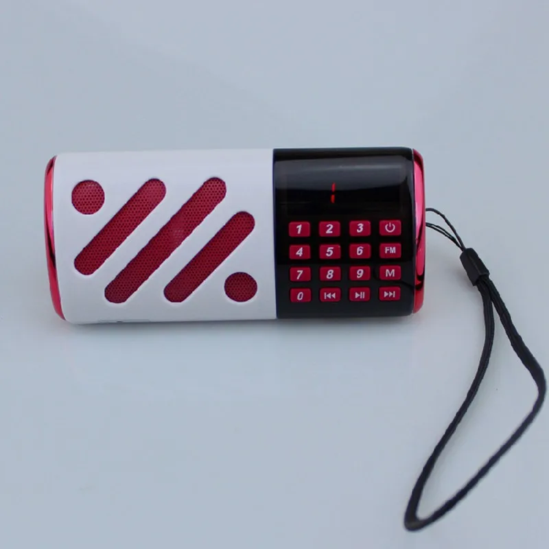 Портативный FM-радиоприемник может быть вставлен в TF MP3-плеер Aux вход звуковая