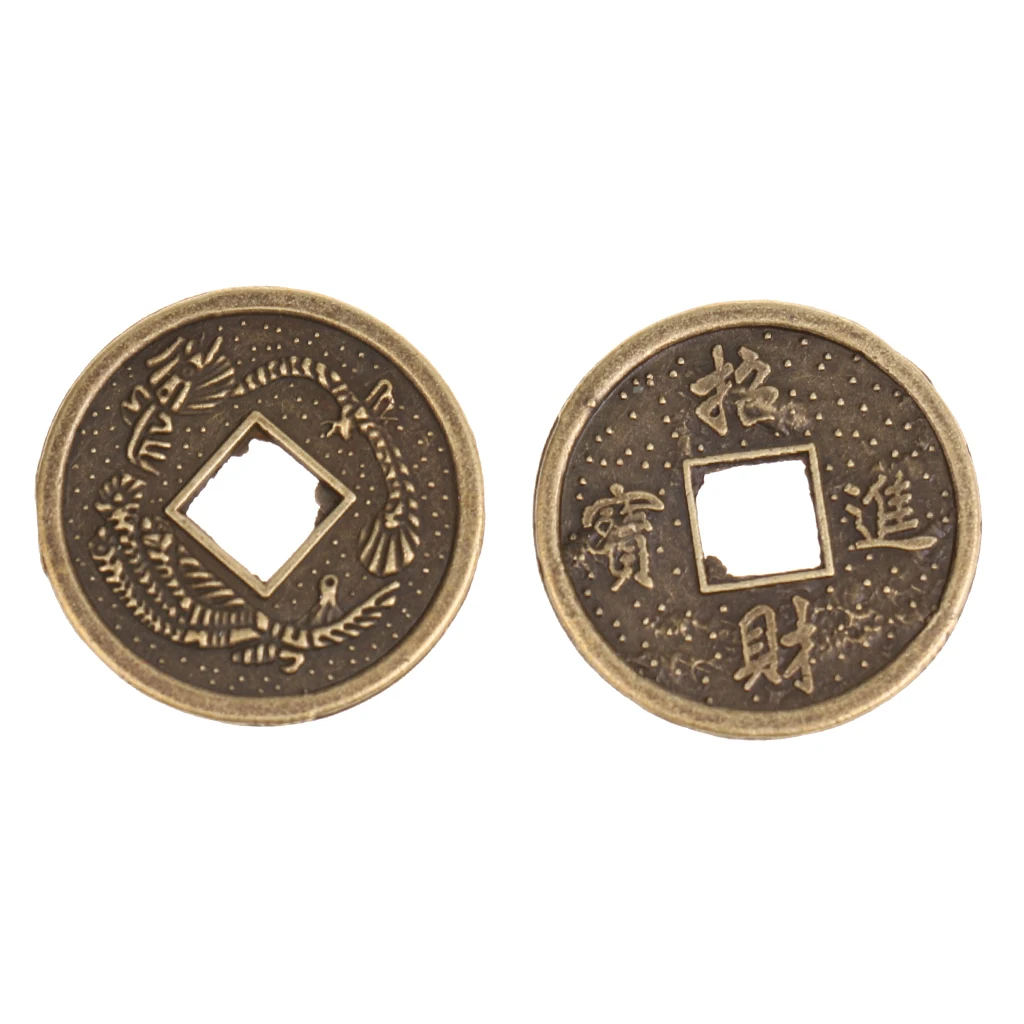 

50 pieces / piece Alloy Fortune Auspicious coin Feng Shui I-ching coin 2cm for
