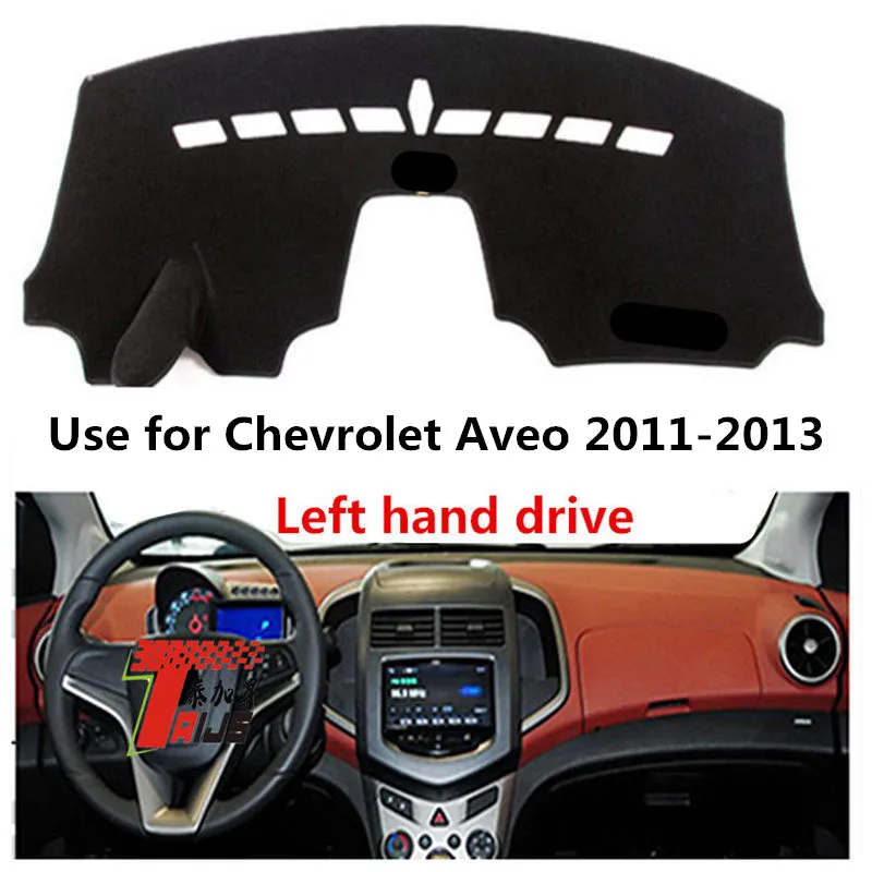 

TAIJS Factory Sun Shade Anti dust Polyester Fibre Car Dashboard Cover For Chevrolet Aveo 2011 2012 2013 Left hand drive