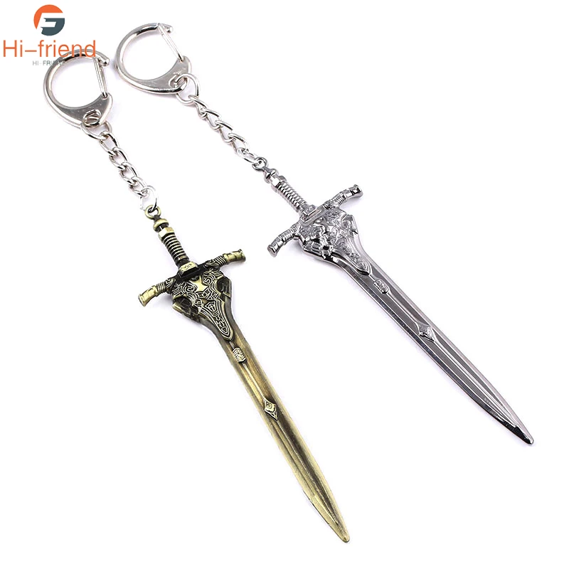 

HOT Game Jewelry Dark Souls 3 Artorias Sword Keychains Abyss Walker Knights Sword Cosplay Pendants Keyring for Men Gift Jewelry