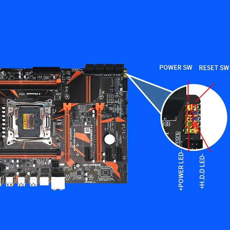 Комплект материнской платы X99 LGA2011-3 CPU 4XDDR4 REG ECC RAM USB3.0 SATA3.0 PCI-E 3 0 материнская плата с