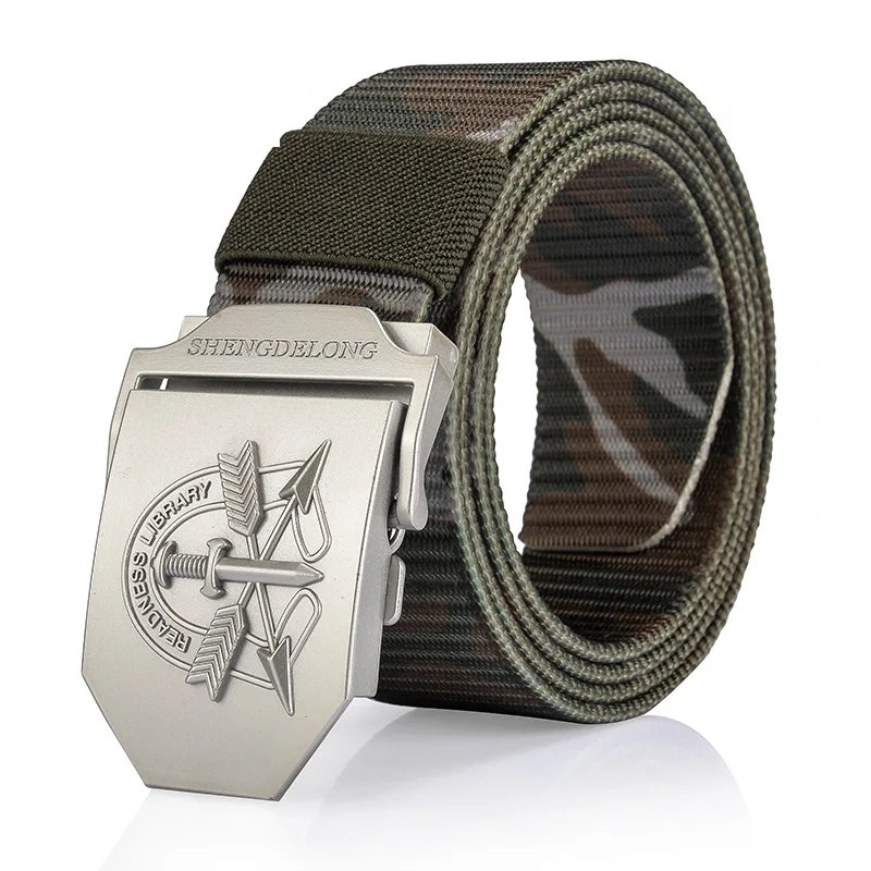 Тактический ремень военный с пряжкой тренировочный пояс нейлоновый мужской