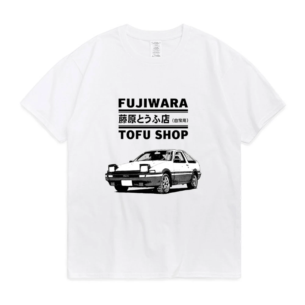 Футболка Initial D Fujiwara Tofu Shop AE86 с мангой для мужчин и женщин футболка из белого
