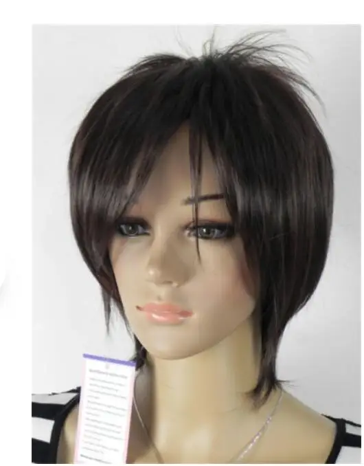 Оптовая цена Лидер продаж 2024 черный красный короткий прямой женский парик с