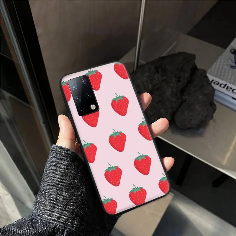 

Pink Strawberry Pattern Phone Cases for Samsung S7edge s8 s9plus s10 lite2019 2020 S20ULTRA S20plus Cover Fundas Coque