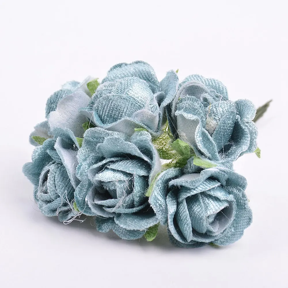 2 шт. искусственный цветок 10 см Шелковая Роза голова цветка свадьба Рождество