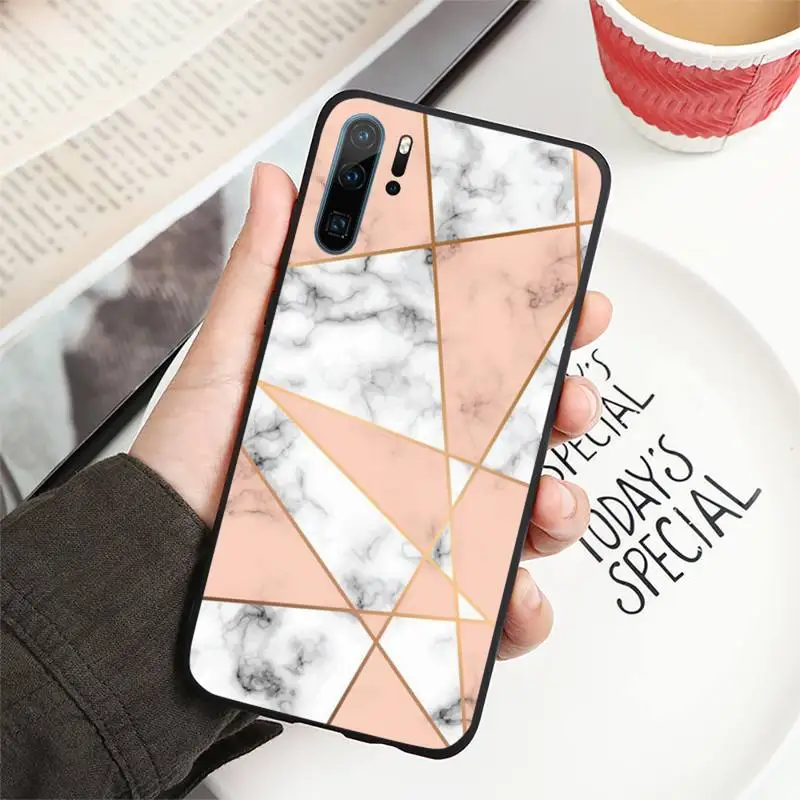 

Matte Marble Phone Case For Huawei P40 P20 P30 lite Pro P Smart 2019 Mate 40 20 10 Lite Pro Nova 5t