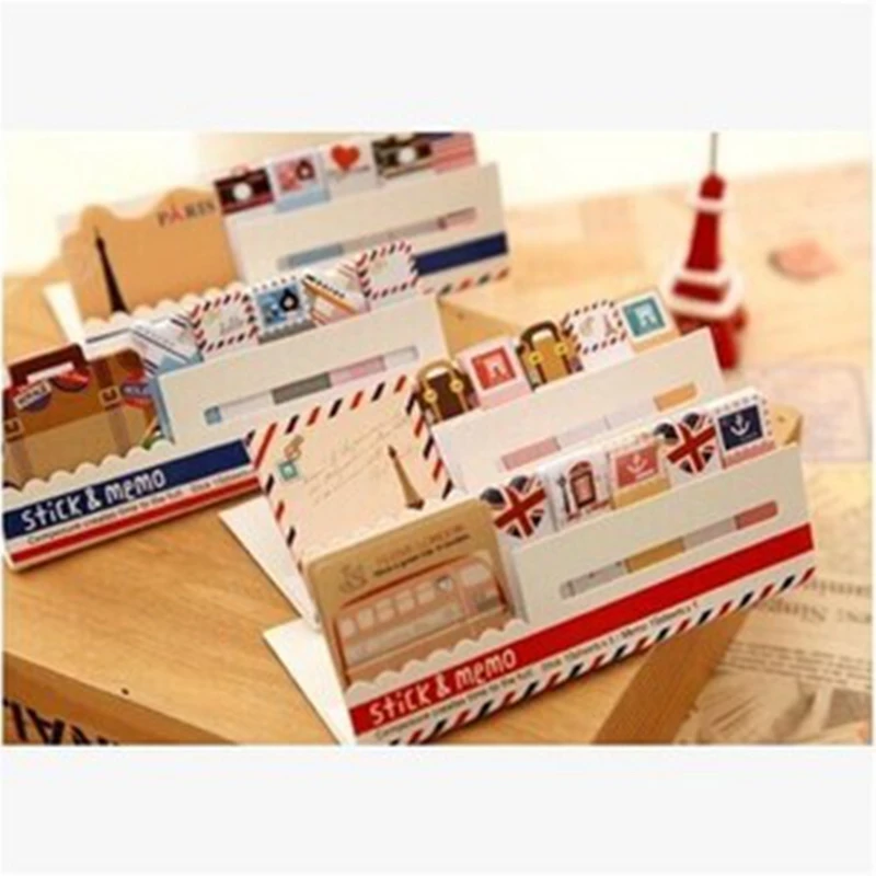 Мини-памятка с изображением Лондона, Москвы, Парижа, милых животных, для записей