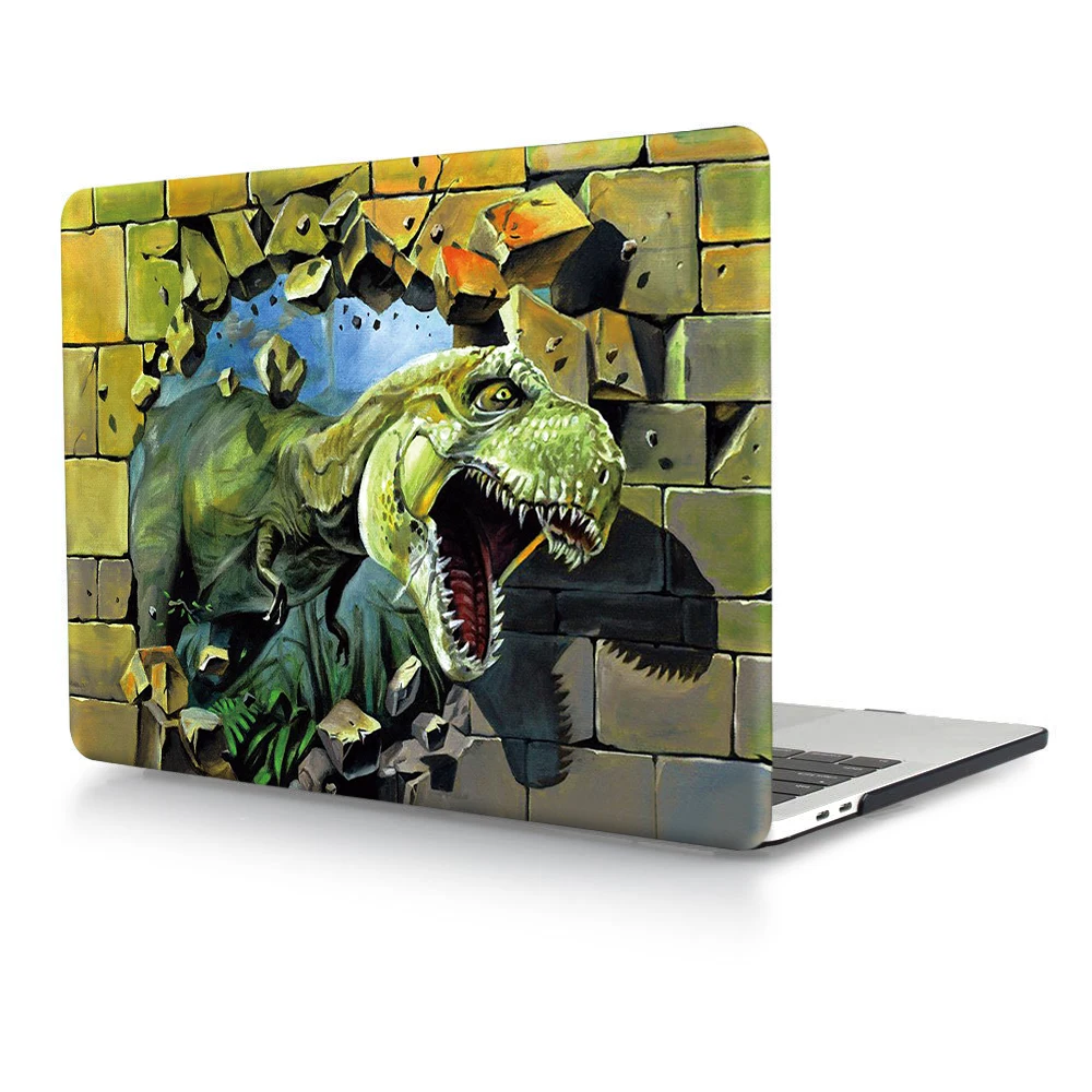 3D Tyrannosaurus HRH, новинка, 3D, животное, аниме, мультфильм, корпус ноутбука, оболочка, защитный жесткий пластиковый чехол, рукав, крышка для Macbook Pro 13, сенсорная панель, A2159 - Цвет: 3D Tyrannosaurus