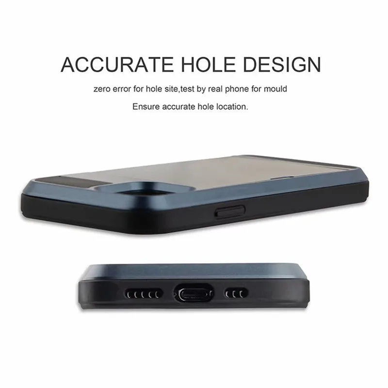 

Slide Armor Wallet Card Slots Phone Case For iphone 12 mini 11 Pro X XS Max 7 8 6 6s 5s Plus SE 2020 TPU Shockproof Cover Shell