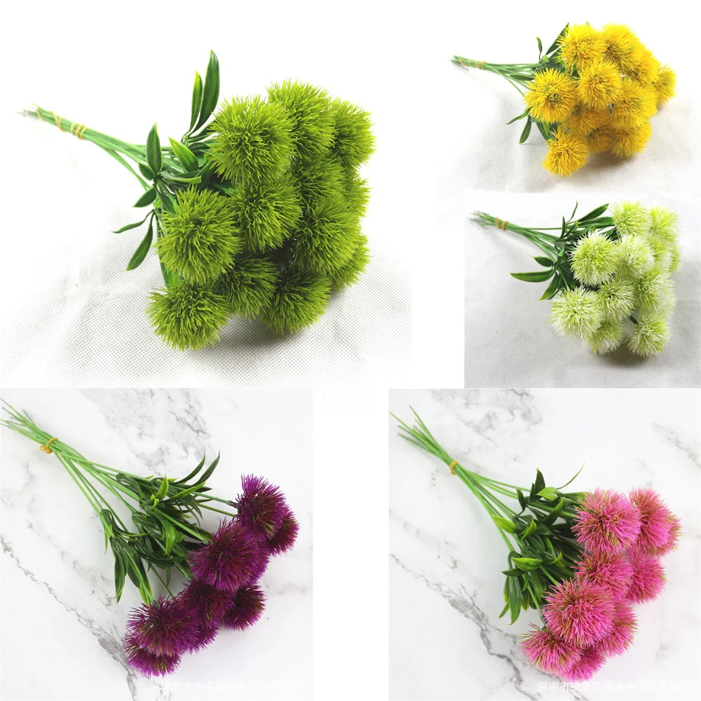 10 шт. Европейский искусственный цветок Одуванчик для украшения дома Имитация