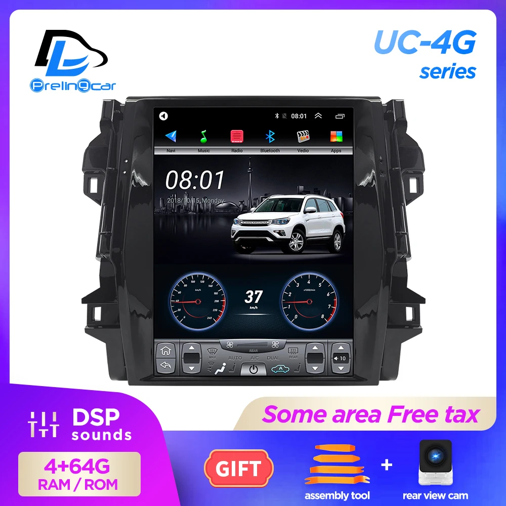 

Мультимедийный видеоплеер для Toyota FORTUNER 12,1-9,1 с вертикальным экраном 2016 дюйма 4G Lte 32G ROM android 2019